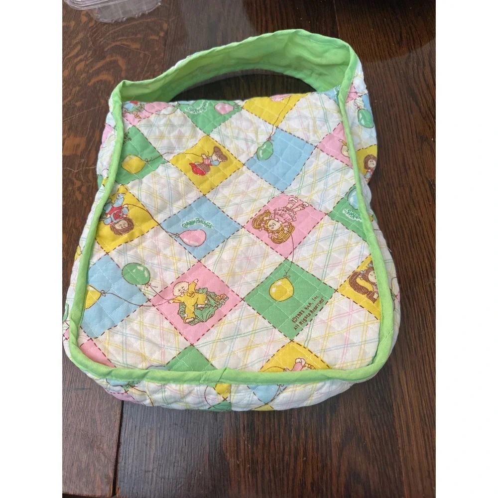 Vintage Cabbage‎ Patch Kids Quilted Baby Bag Kids Bag Green